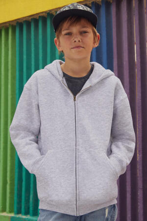 Kids Zip Through Hooded Sweat