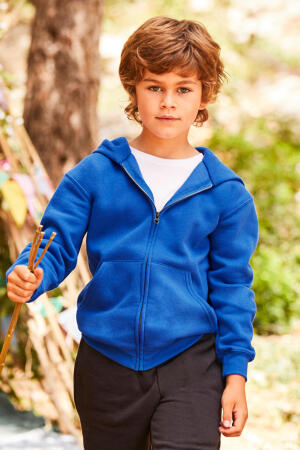 Kids Zip Through Hooded Sweat