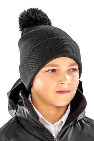 Junior Pom Pom Beanie