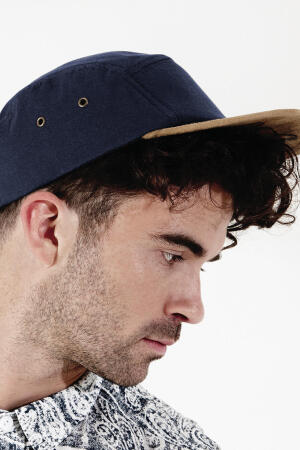 Suede Peak 5 Panel Cap