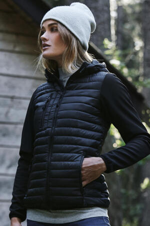 Ladies` Hooded Crossover Jacket