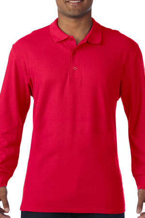 Premium Cotton Adult Double Piqué Polo LS