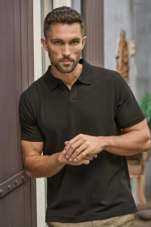 Luxury Stretch V-Neck Polo