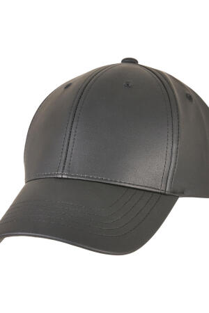 Synthetic Leather Alpha Shape Dad Cap