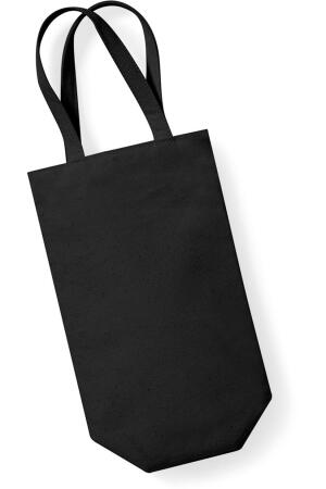 Fairtrade Cotton Bottle Bag black