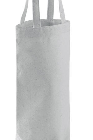 Fairtrade Cotton Bottle Bag Light Grey
