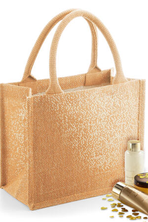 Shimmer Jute Mini Gift Bag