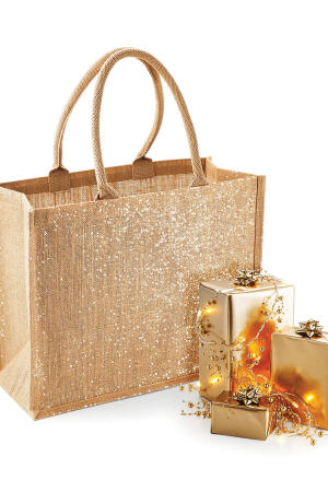 Shimmer Jute Shopper