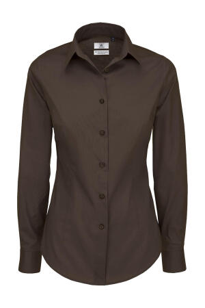 Popelin Bluse mit Elasthan-Anteil LA