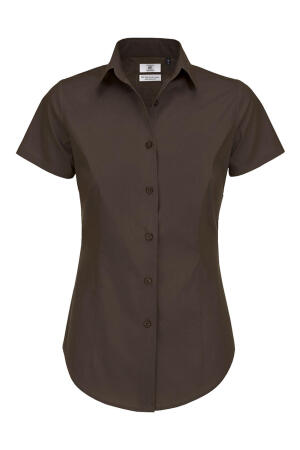 Popelin Bluse mit Elasthan-Anteil