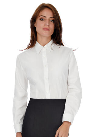Baumwoll-Popelin Bluse LA