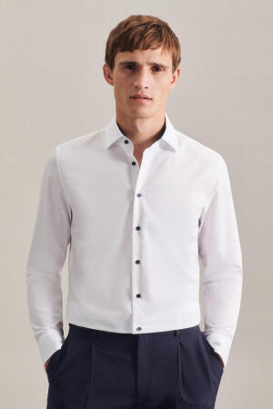 Seidensticker Contrast Patch Regular Fit 1/1 Business Kent