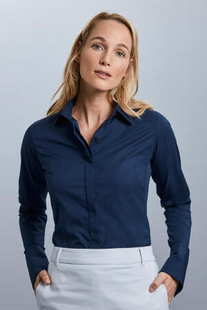 Ladies` LS Ultimate Stretch Shirt