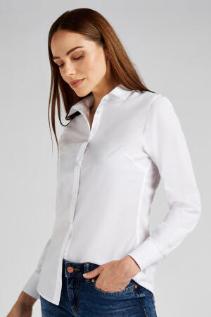 Women`s Poplin Shirt LS