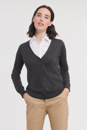 Ladies V-Neck Knitted Cardigan