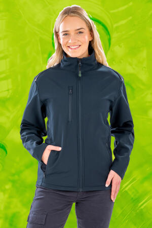 Womens Recycled 3-Layer Printable Softshell Jacket