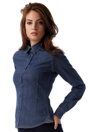 Ladies` Denim Shirt LS