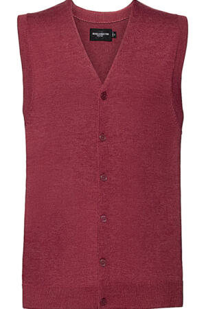Men`s V-Neck Sleeveless Knitted Cardigan