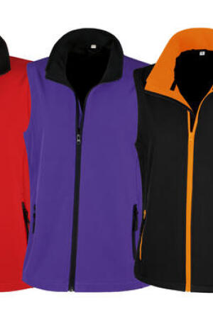 Bedruckbarer Damen Soft Shell Bodywarmer