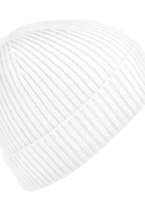 Engineered Knit Ribbed Beanie