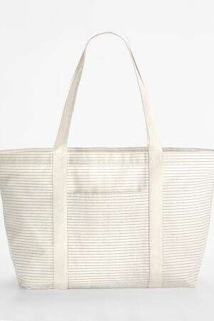 Striped Organic Cotton Shopper