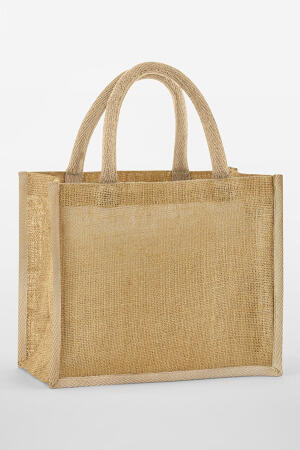 Natural Starched Jute Midi Tote