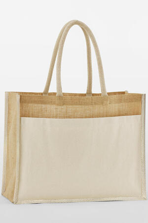 Cotton Pocket Natural Starched Jute Shopper