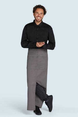 BERLIN Long Bistro Apron with Vent and Pocket