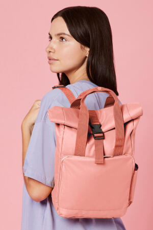 Recycled Mini Twin Handle Roll-Top Backpack