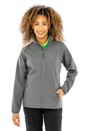 Women`s Recycled 2-Layer Printable Softshell Jkt