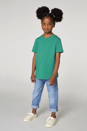 Kinder T-Shirt Bio+Fairwear (grau meliert)