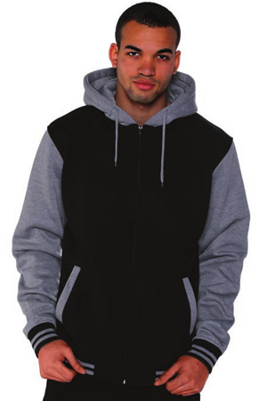 2-TONE ZIP HOODY