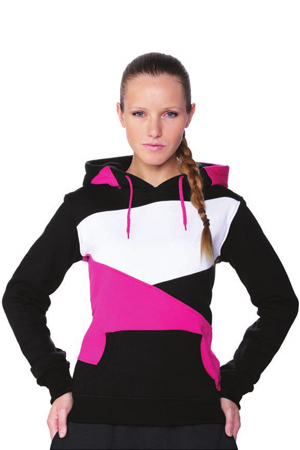 LADIES ZIG ZAG HOODY