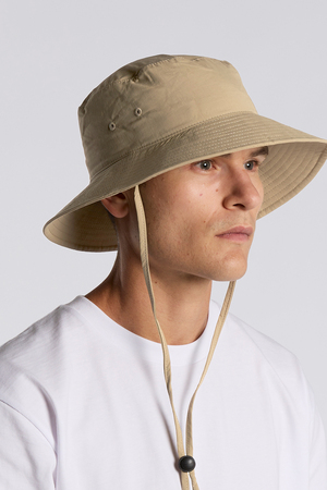 Nylon Wide Brim Bucket Hat | 1174