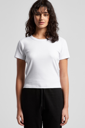 Wo's Organic Rib Baby Tee | 4074