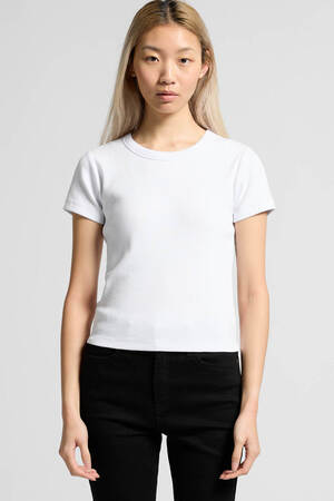 Wo's Organic Rib Tee | 4092G