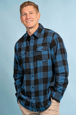 Woven Plaid Flannel Shirt