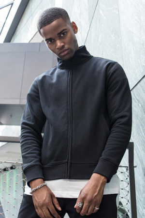 High Neck Sweat Zip Cardigan