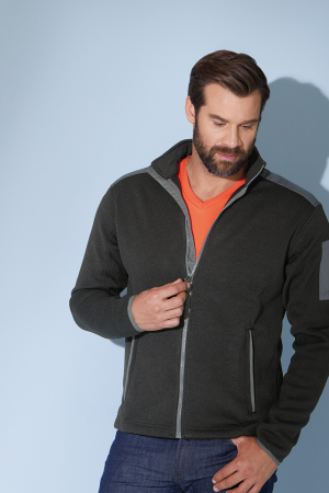 Mens Knitted Fleece Jacket