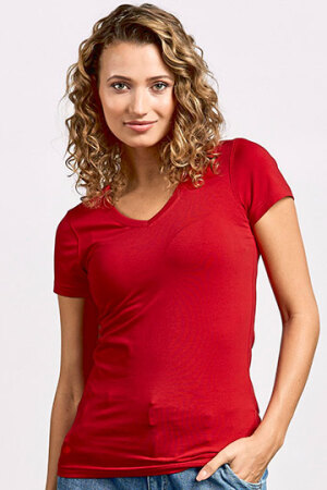 Women's Slim Fit V-Neck-T