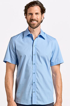 Men`s Poplin Shirt Short Sleeve