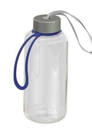 Trinkflasche "Pure" klar-transparent inkl. Strap 1,0 l