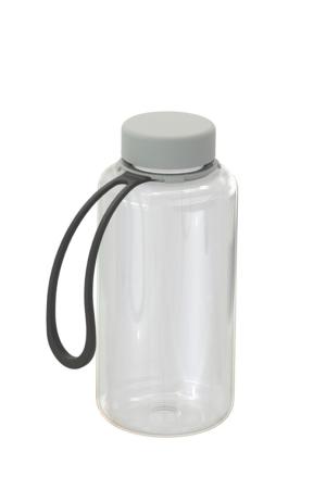 Trinkflasche "Refresh" klar-transparent inkl. Strap 0,7 l