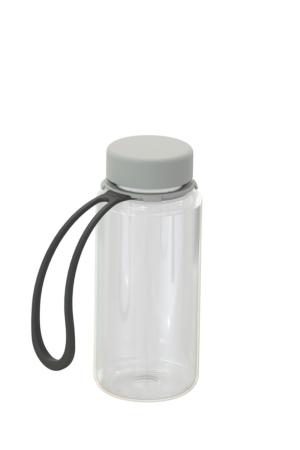 Trinkflasche "Refresh" klar-transparent inkl. Strap 0,4 l