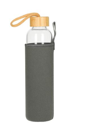 Glasflasche mit Hülle "Bamboo" 0,75 l