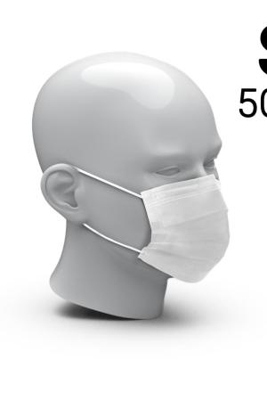 Mund-Nasen-Schutz "3-Ply" 50er Set, Größe S