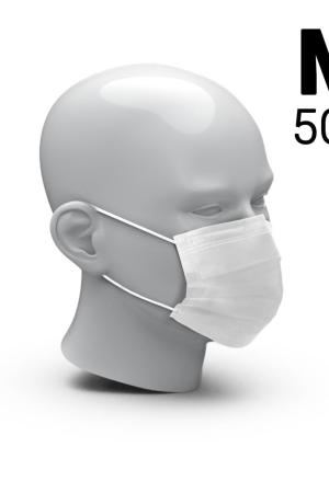 Mund-Nasen-Schutz "3-Ply" 50er Set, Größe M
