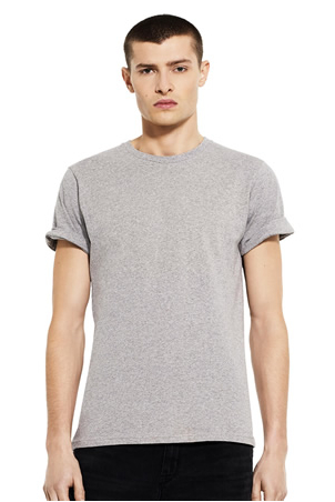 ORGANIC MENS ROLL UP T-SHIRT