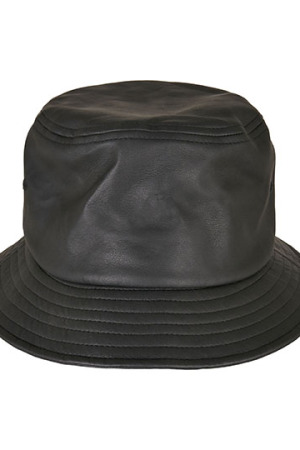 Imitation Leather Bucket Hat