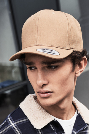 6-Panel Curved Metal Snap Cap